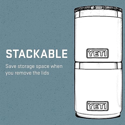 YETI Rambler 10 oz Stackable Lowball 2.0, Vacuum Insulated, Stainless Steel with MagSlider Lid, Stainless