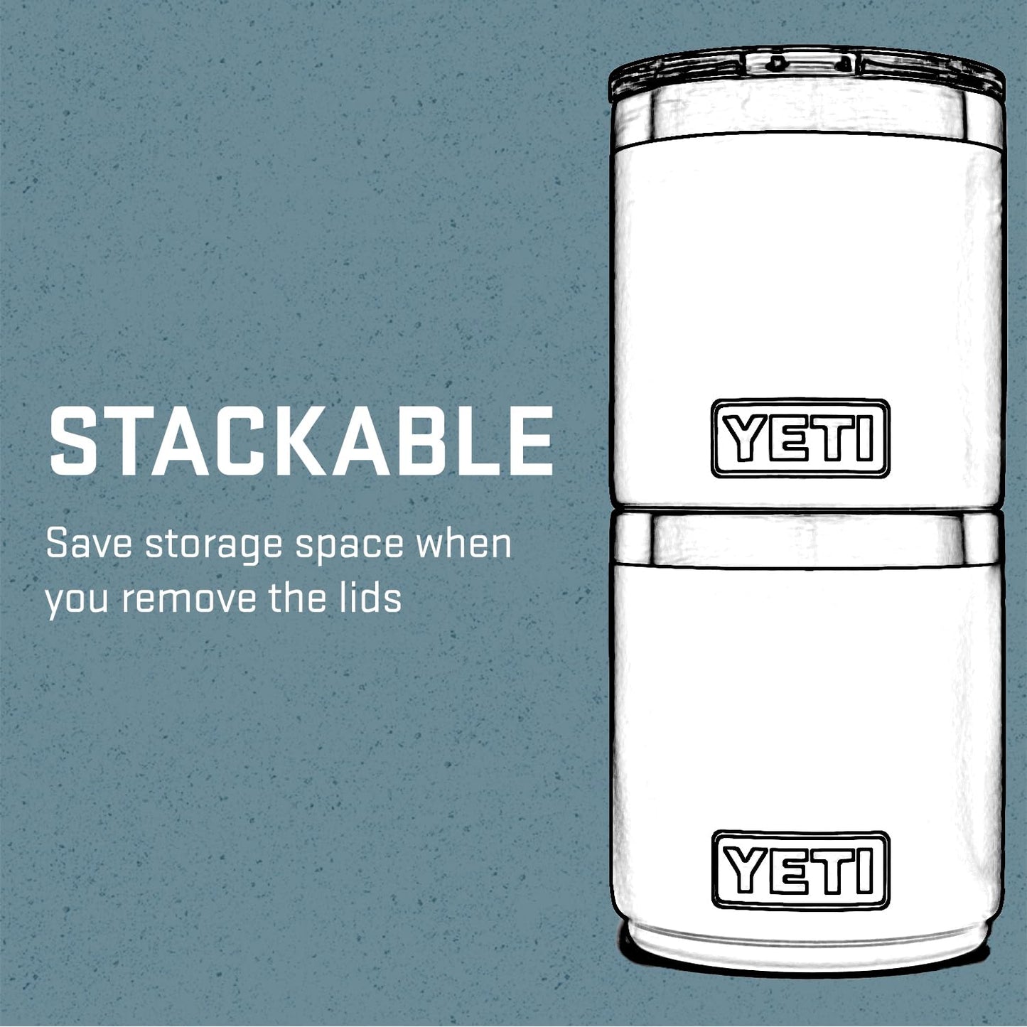 YETI Rambler 10 oz Stackable Lowball 2.0, Vacuum Insulated, Stainless Steel with MagSlider Lid, Stainless