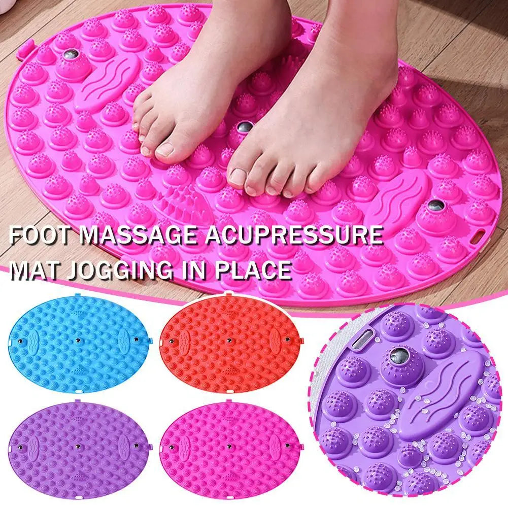 Colorful acupressure foot massage mat in various colors for yoga training equipment mat use