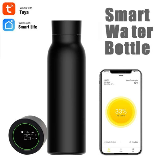 316 Stainless Steel Thermos with Smart Features and Touch Temperature Display for Hydration Tracking