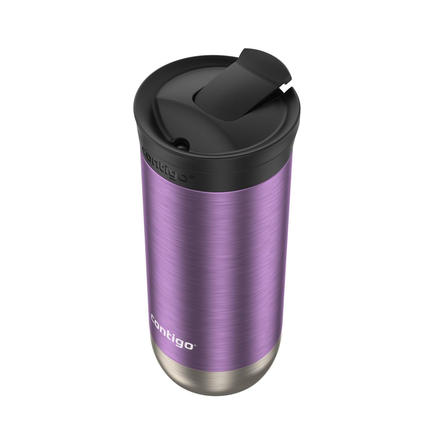 Contigo Huron 2.0 Stainless Steel Travel Mug with Leak-Proof SnapSeal Lid, Vacuum-Insulated Tumbler for Coffee and Tea, Blueberry, 16 oz (473 mL)