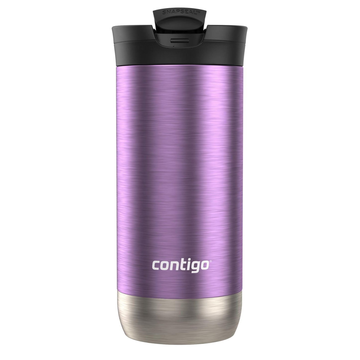 Contigo Huron 2.0 Stainless Steel Travel Mug with Leak-Proof SnapSeal Lid, Vacuum-Insulated Tumbler for Coffee and Tea, Blueberry, 16 oz (473 mL)