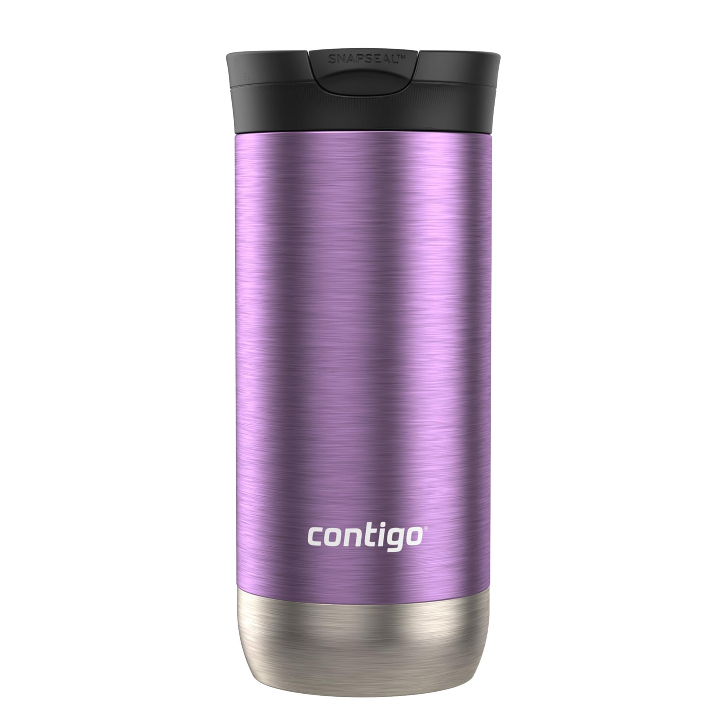 Contigo Huron 2.0 Stainless Steel Travel Mug with Leak-Proof SnapSeal Lid, Vacuum-Insulated Tumbler for Coffee and Tea, Blueberry, 16 oz (473 mL)