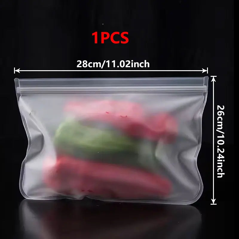 Silicone Food Grade Storage Containers Leakproof Containers Reusable Stand Up Zip Shut Bag Fresh Bag Food Storage Bag Fresh Wrap