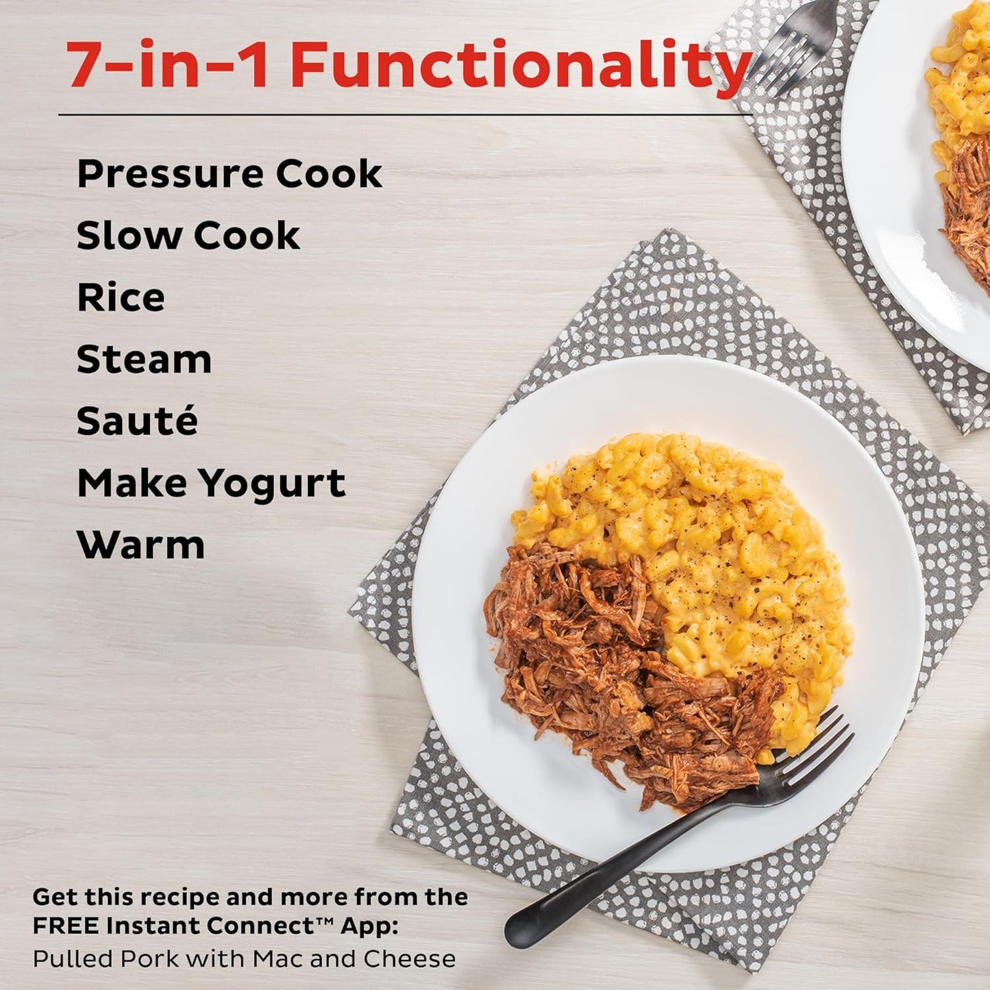 Instant Pot Duo 7-in-1 Electric Pressure Cooker, Slow Cooker, Rice Cooker, Steamer, Saute, Yogurt Maker, Warmer & Sterilizer, Includes App With Over 800 Recipes, Stainless Steel, 6 Quart