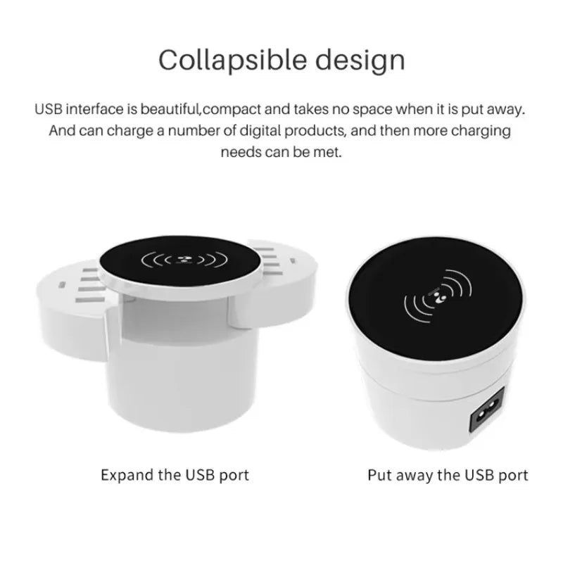 DSS GLOBAL SOLUTIONS multi phone charging station with collapsible design for easy storage and USB interface