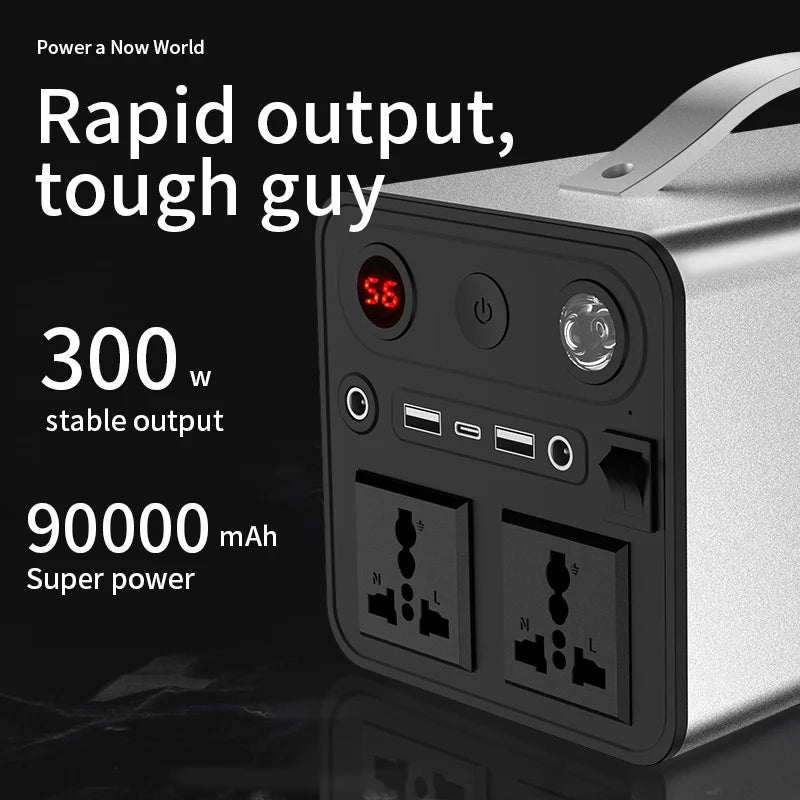 DSS GLOBAL SOLUTIONS new energy portable charger with 300W output and 90000 mAh battery capacity